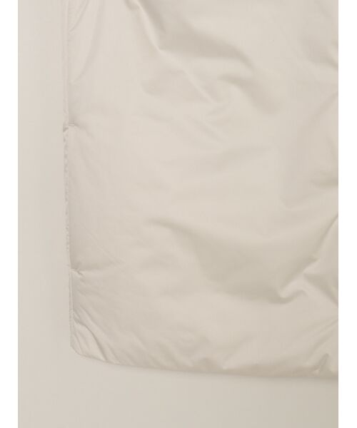 three dots / スリードッツ テーラードジャケット | Puffer collarless jacket | 詳細4
