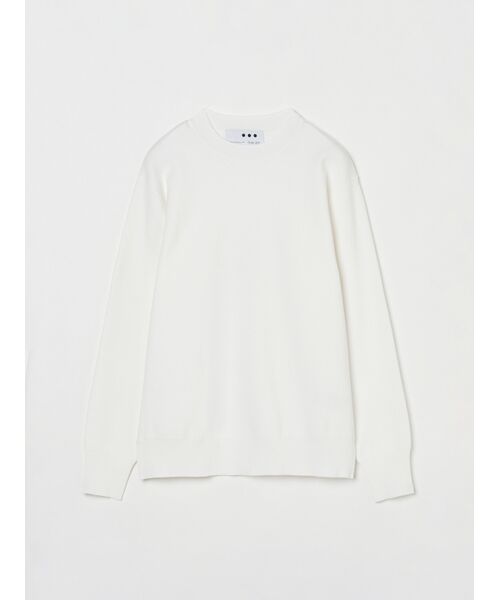 three dots / スリードッツ その他トップス | Power smooth knit crew neck（white）