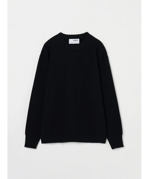 three dots / スリードッツ その他トップス | Power smooth knit crew neck（black）