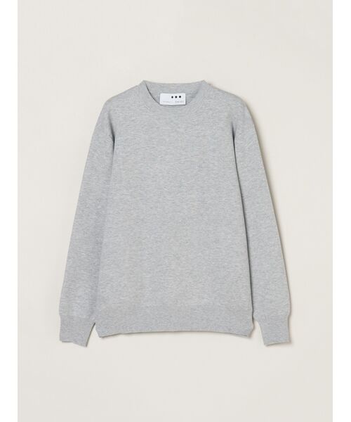 three dots / スリードッツ その他トップス | Power smooth knit crew neck（granite）