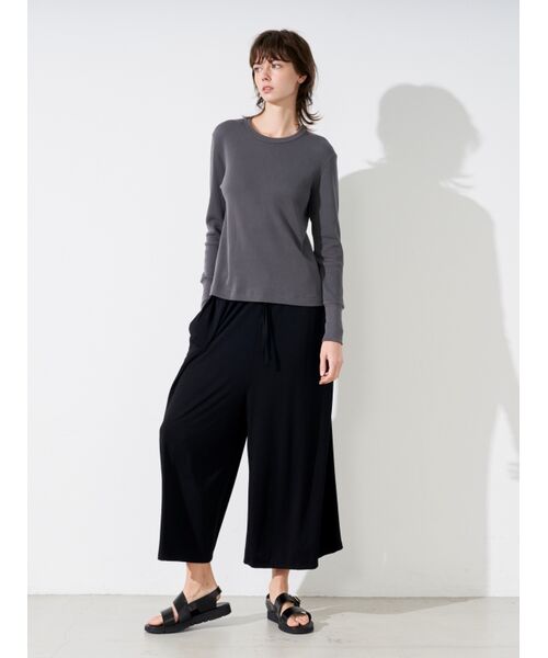 three dots / スリードッツ その他トップス | Souffle cotton l/s tee | 詳細9