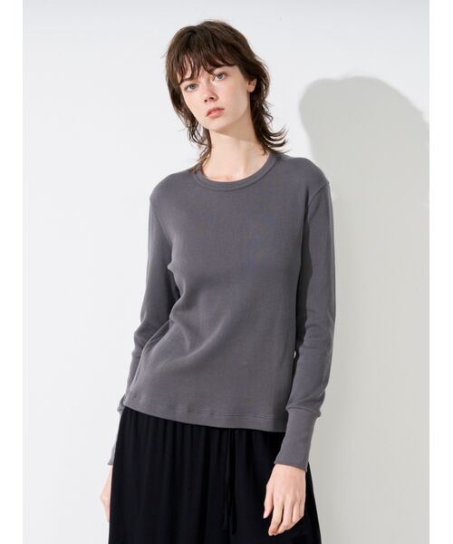 three dots / スリードッツ その他トップス | Souffle cotton l/s tee | 詳細6