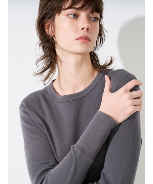 three dots / スリードッツ その他トップス | Souffle cotton l/s tee | 詳細7