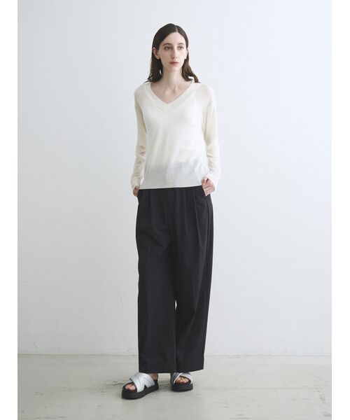 three dots / スリードッツ その他トップス | Air sweater v-neck top | 詳細9