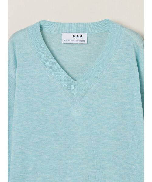 three dots / スリードッツ その他トップス | Air sweater v-neck top | 詳細2