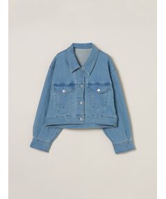 three dots / スリードッツ テーラードジャケット | Denim short jumper