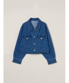 three dots / スリードッツ テーラードジャケット | Denim short jumper