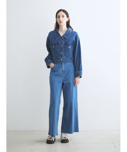 three dots / スリードッツ テーラードジャケット | Denim short jumper | 詳細10