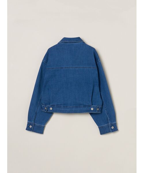 three dots / スリードッツ テーラードジャケット | Denim short jumper | 詳細1
