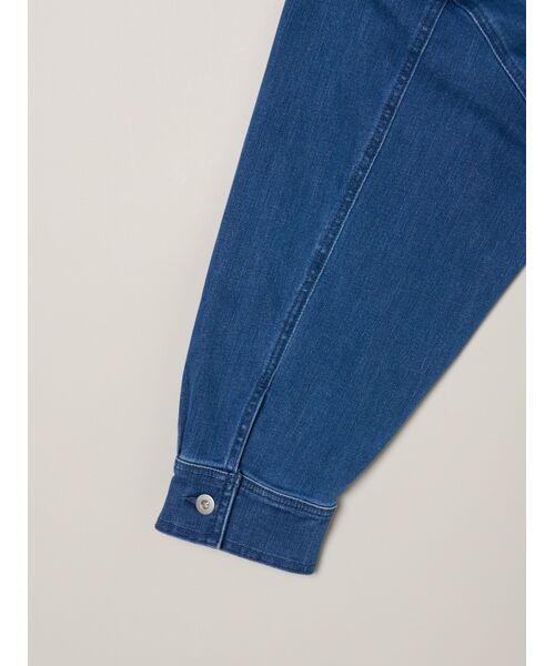 three dots / スリードッツ テーラードジャケット | Denim short jumper | 詳細4