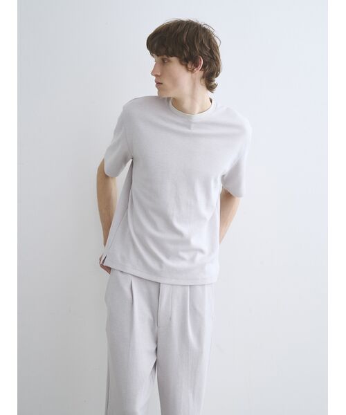 three dots / スリードッツ その他トップス | Men's fuse double faced s/s T | 詳細8