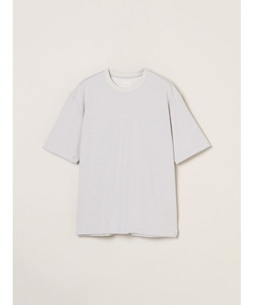 three dots / スリードッツ その他トップス | Men's fuse double faced s/s T（grey）