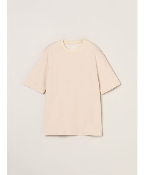 three dots / スリードッツ その他トップス | Men's fuse double faced s/s T（beige）