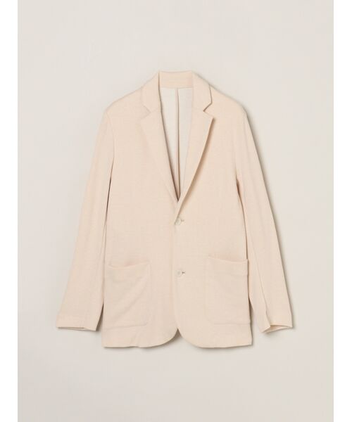 three dots / スリードッツ テーラードジャケット | Men's fuse double faced  jacket（beige）
