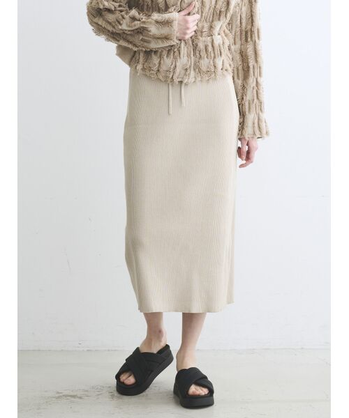 three dots / スリードッツ スカート | Bright cotton skirt | 詳細6