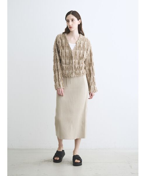 three dots / スリードッツ スカート | Bright cotton skirt | 詳細7