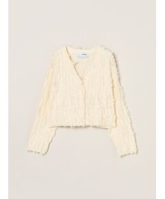 Bright cotton fringe jacket