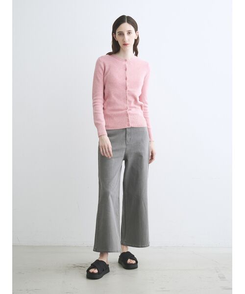 three dots / スリードッツ その他トップス | Cotton melange l/s crew cardigan | 詳細10