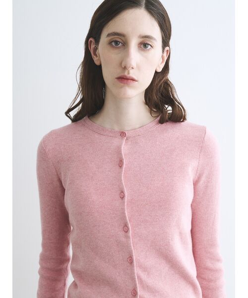three dots / スリードッツ その他トップス | Cotton melange l/s crew cardigan | 詳細7