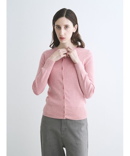 three dots / スリードッツ その他トップス | Cotton melange l/s crew cardigan | 詳細8