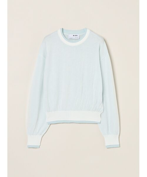 three dots / スリードッツ その他トップス | Double layer pullover（lt blue）