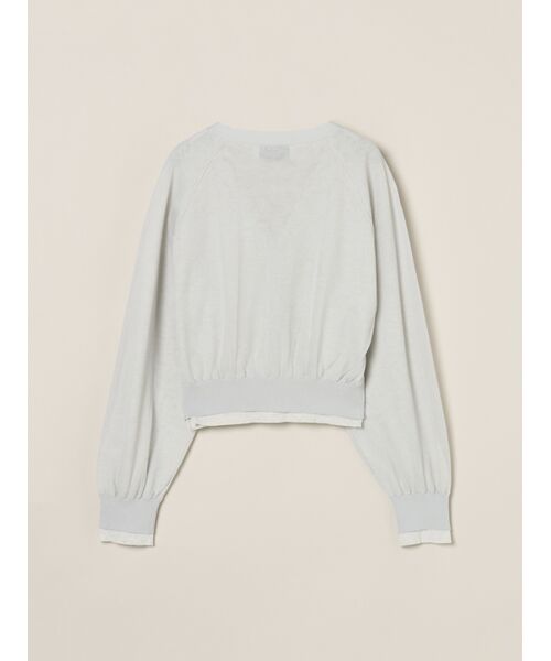 three dots / スリードッツ その他トップス | Double layer cardigan | 詳細1