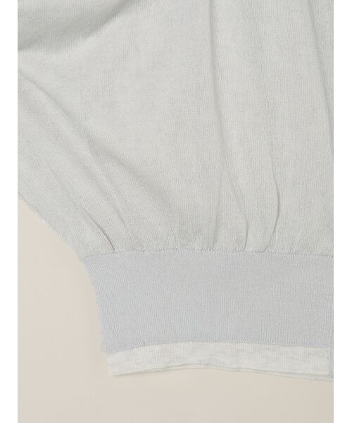 three dots / スリードッツ その他トップス | Double layer cardigan | 詳細4