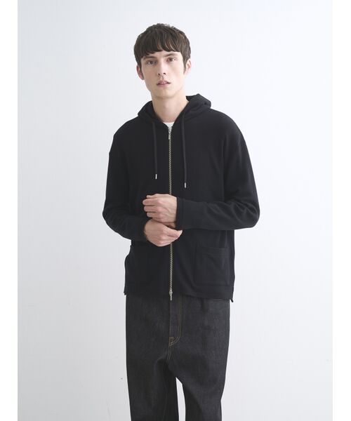 three dots / スリードッツ パーカー | Men's souffle cotton parka | 詳細9