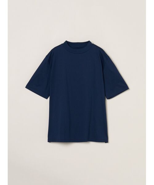 three dots / スリードッツ その他トップス | Men's suvin 28 jersey mockneck T（midnight blue）