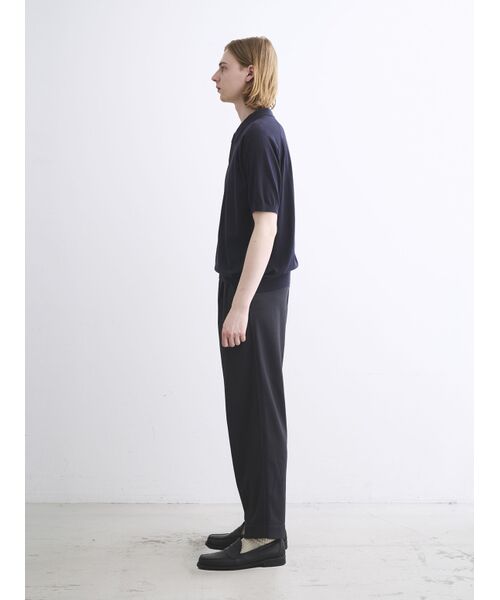 three dots / スリードッツ ポロシャツ | Men's dress knitted s/s polo | 詳細10