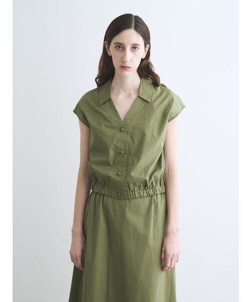 three dots / スリードッツ シャツ・ブラウス | Prairie lawn top | 詳細6