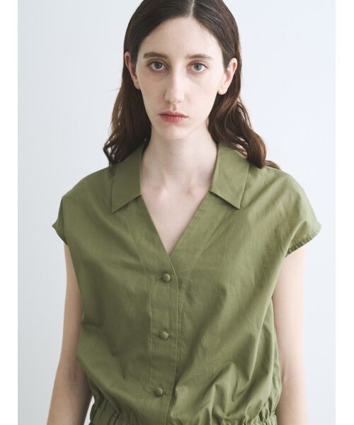 three dots / スリードッツ シャツ・ブラウス | Prairie lawn top | 詳細7