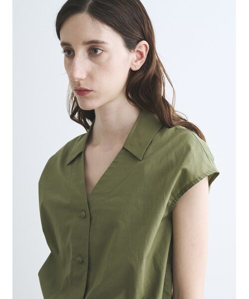 three dots / スリードッツ シャツ・ブラウス | Prairie lawn top | 詳細8