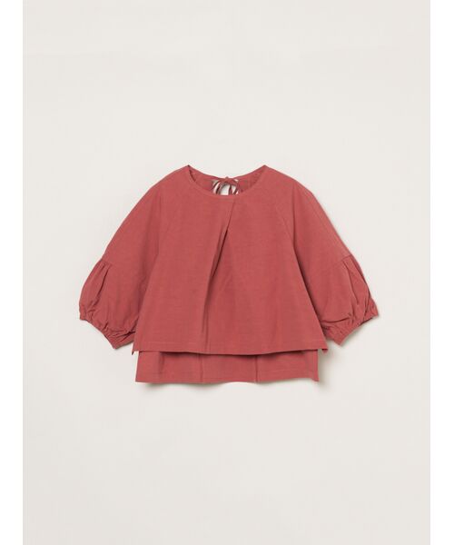 three dots / スリードッツ シャツ・ブラウス | Dessert weather tops（red）