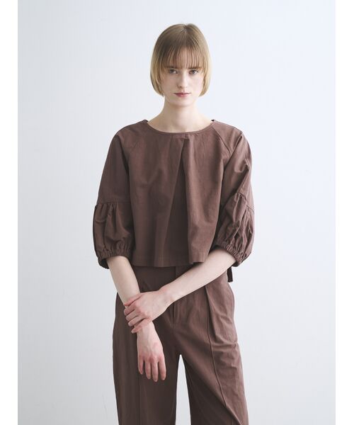 three dots / スリードッツ シャツ・ブラウス | Dessert weather tops | 詳細6