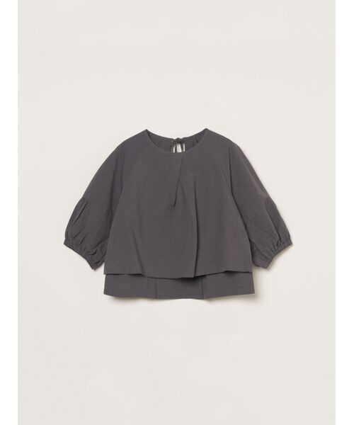 three dots / スリードッツ シャツ・ブラウス | Dessert weather tops（soft black）