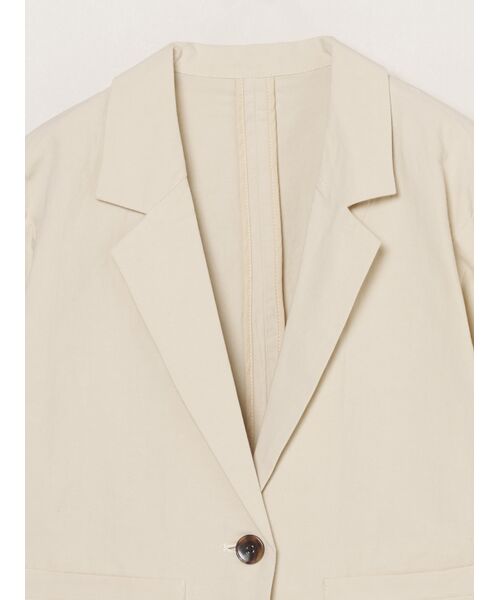 three dots / スリードッツ テーラードジャケット | Dessert weather jacket | 詳細2