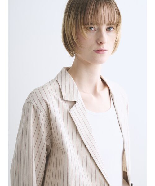 three dots / スリードッツ テーラードジャケット | Dessert weather jacket | 詳細7