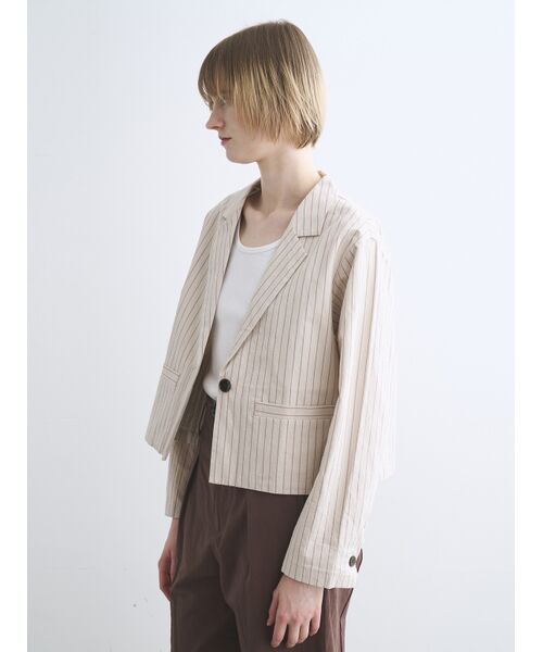 three dots / スリードッツ テーラードジャケット | Dessert weather jacket | 詳細8