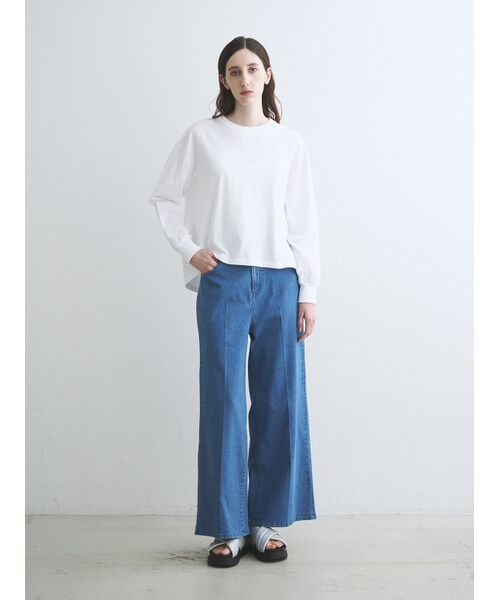 three dots / スリードッツ Tシャツ | Pigment dyed raglan tee | 詳細9