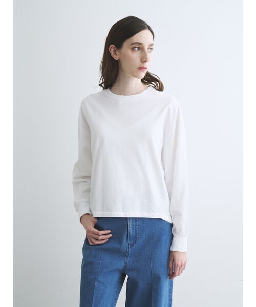 three dots / スリードッツ Tシャツ | Pigment dyed raglan tee | 詳細8