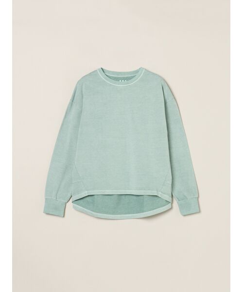 three dots / スリードッツ Tシャツ | Pigment dyed raglan tee（sage）