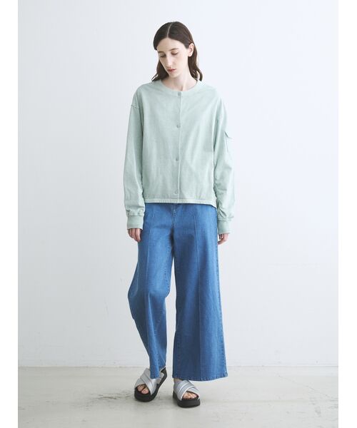 three dots / スリードッツ カーディガン・ボレロ | Pigment dyed light blouson | 詳細9
