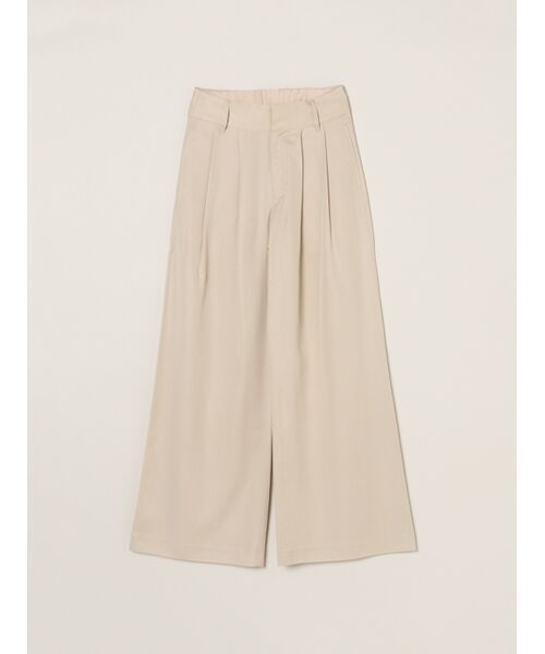 three dots / スリードッツ その他パンツ | Fibrio wide pants（beige）