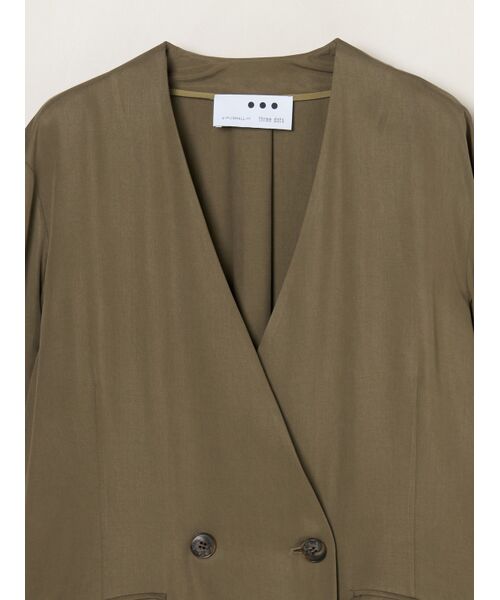three dots / スリードッツ テーラードジャケット | Fibrio jacket | 詳細2