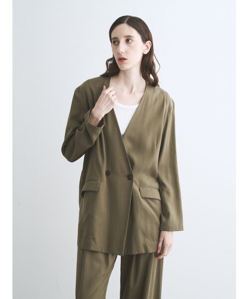three dots / スリードッツ テーラードジャケット | Fibrio jacket | 詳細6