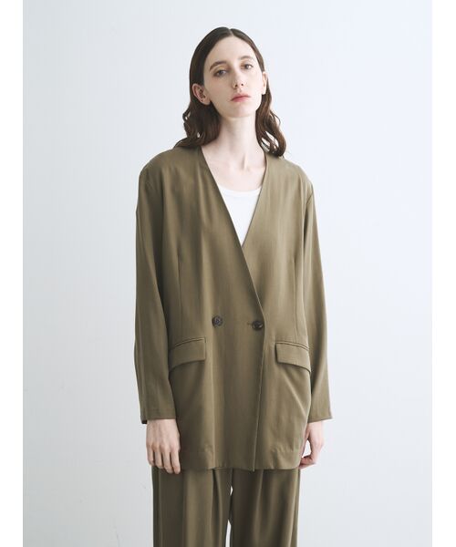 three dots / スリードッツ テーラードジャケット | Fibrio jacket | 詳細8