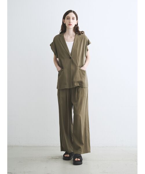 three dots / スリードッツ テーラードジャケット | Fibrio s/s jacket | 詳細9