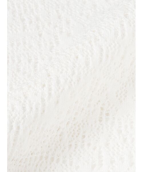 three dots / スリードッツ カーディガン・ボレロ | Panama lace 2way cardigan | 詳細5