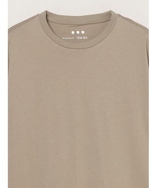 three dots / スリードッツ Tシャツ | Men's milky jersey s/s t-shirt | 詳細2